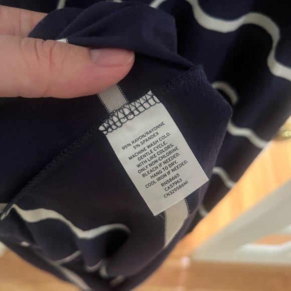 NWT Caslon navy & ivory Striped Tank Maxi Dress XL - Picture 5 of 5